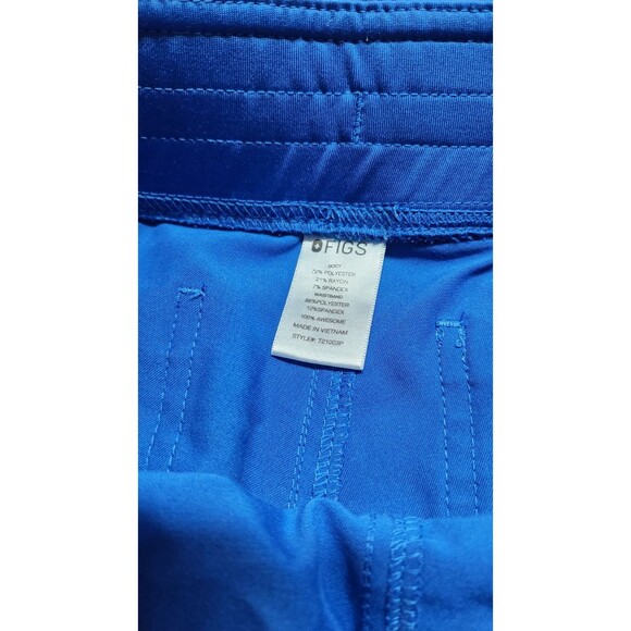 Figs Women's Size Small Blue Technical Collection Scrub Pants Drawstring - Picture 6 of 11